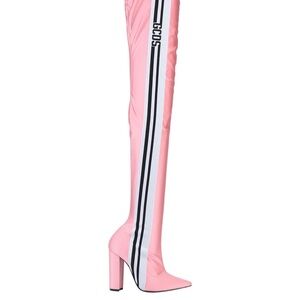 GCDS Pink Over-the-Knee Boots